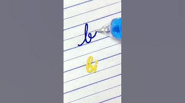 bi - Learn to write cursive small letter connections | Cursive handwriting practice for beginners