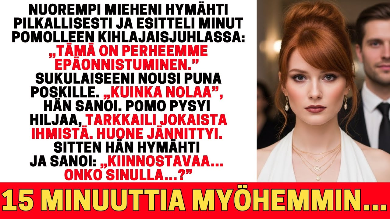 MIEHENI HYMÄHTI, ESITTELI MINUT POMOLLEEN JA SANOI: „PERHEEN EPÄONNISTUMINEN.” SITTEN POMO KUISKASI…