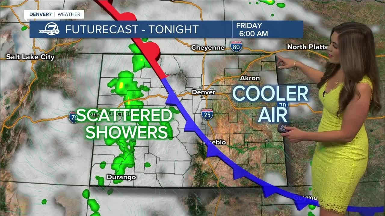 Cooler Friday with possible severe storms in Denver metro Friday - YouTube