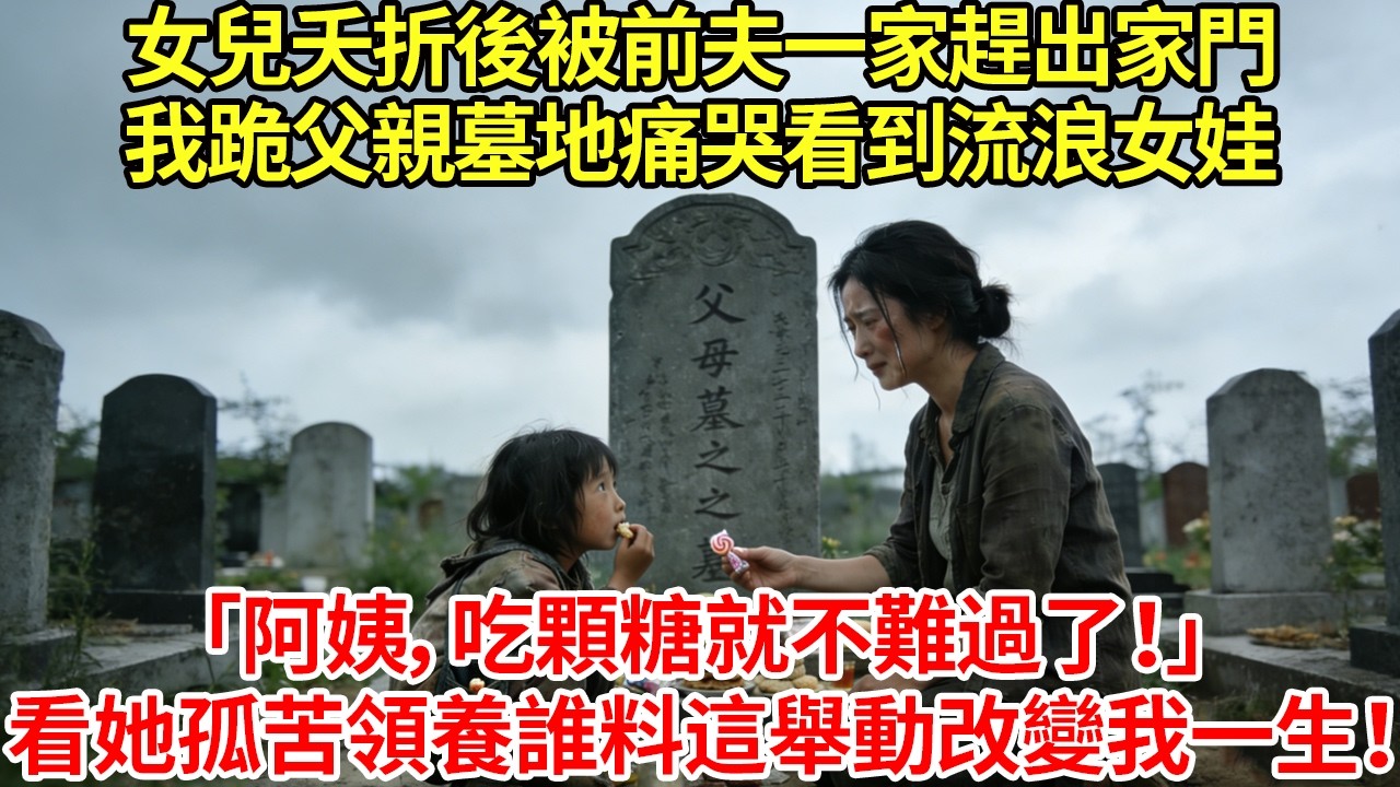 女兒夭折後被前夫一家趕出家門走投無路我跪在父親墓地痛哭卻看到一個偷吃貢品的流浪女娃：阿姨，吃顆糖就不難過了我看她孤苦可憐便決定領養誰料這一舉動竟改變我一生！#為人處世#生活經驗#情感#故事#正能量