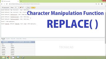 Oracle Tutorial - Character Manipulation Function REPLACE