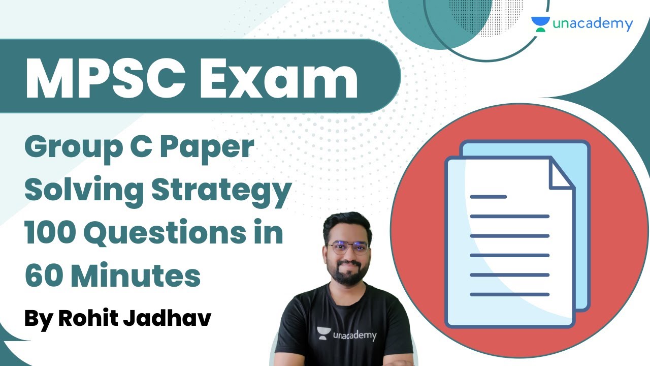 Group C Paper Solving Strategy | 100 Questions in 60 Minutes | Rohit Jadhav | Let's Crack MPSC Exams