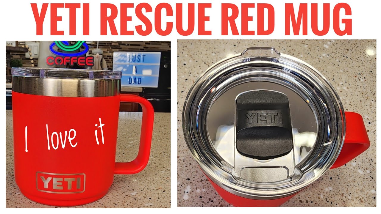 Yeti 20 oz. Rambler Travel Mug Rescue Red