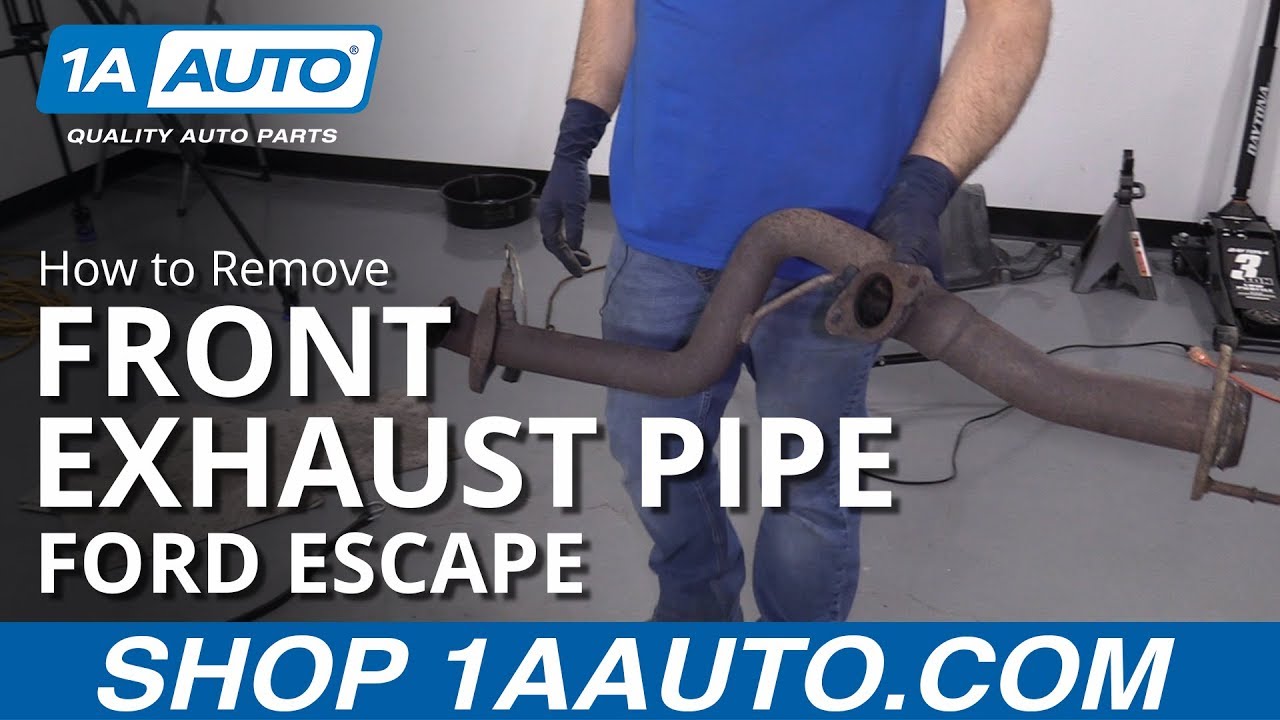 How to Replace Front Exhaust Pipe 08-12 Ford Escape - YouTube