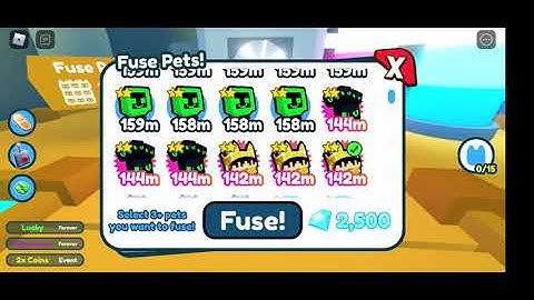 What happens when you fuse 3 golden techno cats | Pet Simulator X