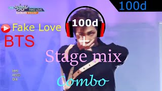BTS (방탄소년단) - 'FAKE LOVE'(100D AUDIO)🎧 and Stage mix