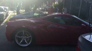 Ferrari 488 parking in Melbourne