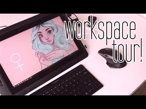 2016 Workspace Tour! - What do I use to draw?