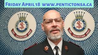 Friday  April 18 Daily Devotion with The Salvation Army Penticton and Major Paul Trickett