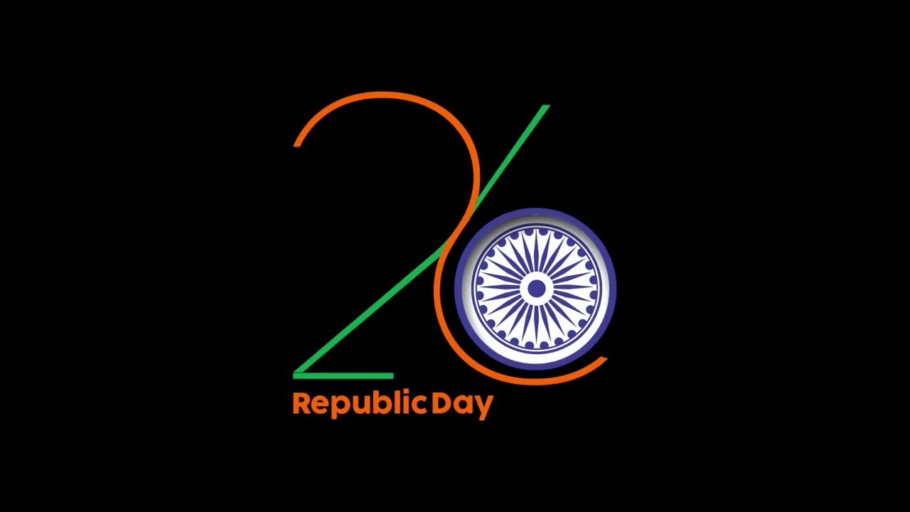 India’s Republic Day 26 January Modern Minimal Style Animation | Black Screen