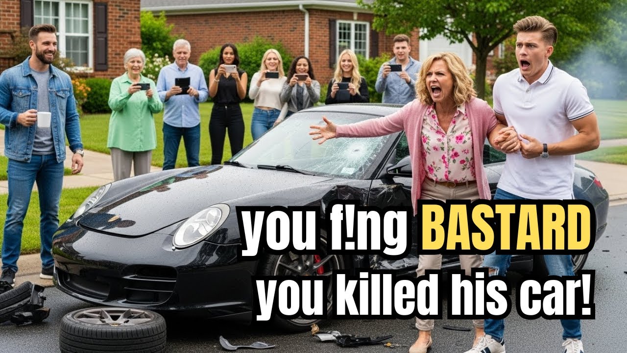 HOA Karen’s Son Took My Parking Spot Every Morning—So His Porsche Ended Up as Scrap Metal!
