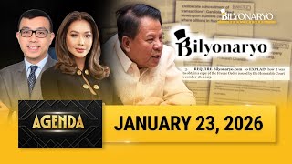 Agenda  January 23 2026