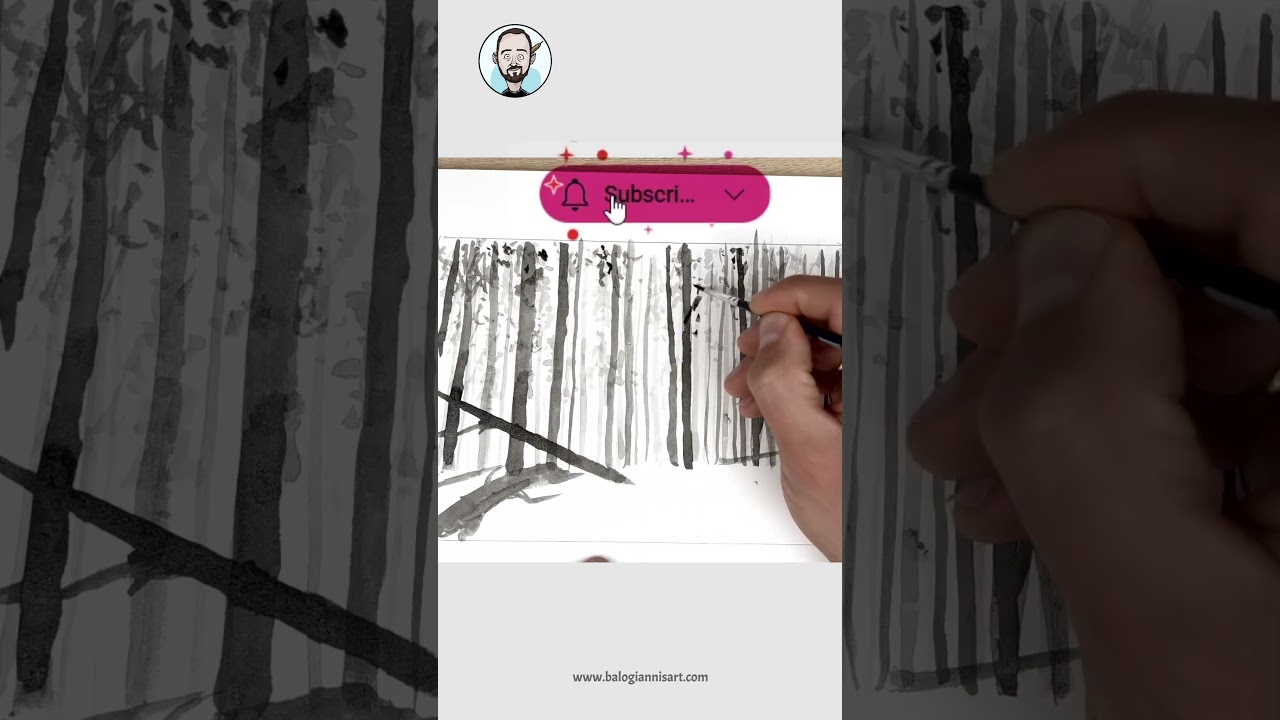 The Dark Forest Ink Drawing – Speed Art Tutorial