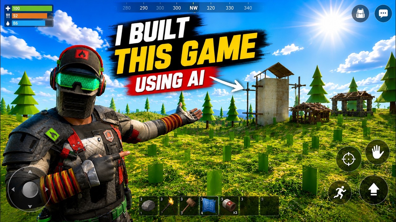 I Built My Dream Survival Game Using AI - Rosebud AI