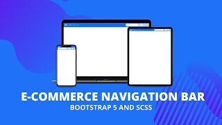 Ecommerce Navigation Bar with Cart Panel Using Bootstrap 5 and SASS/SCSS | Dipanjan Mukherjee