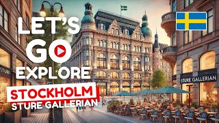 Exploring Sture Gallerian - Stockholm  Luxury District | 4K HDR