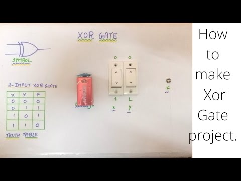 Xor Gate using Switches ll Logic Gate Project ll class 12 physics ll Physics project  diy