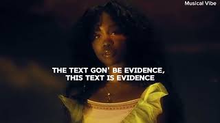 KILL BILL - SZA LYRICS VIDEO