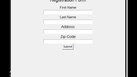 How To Create A Simple Registration Form Using Tkinter Python Part 1
