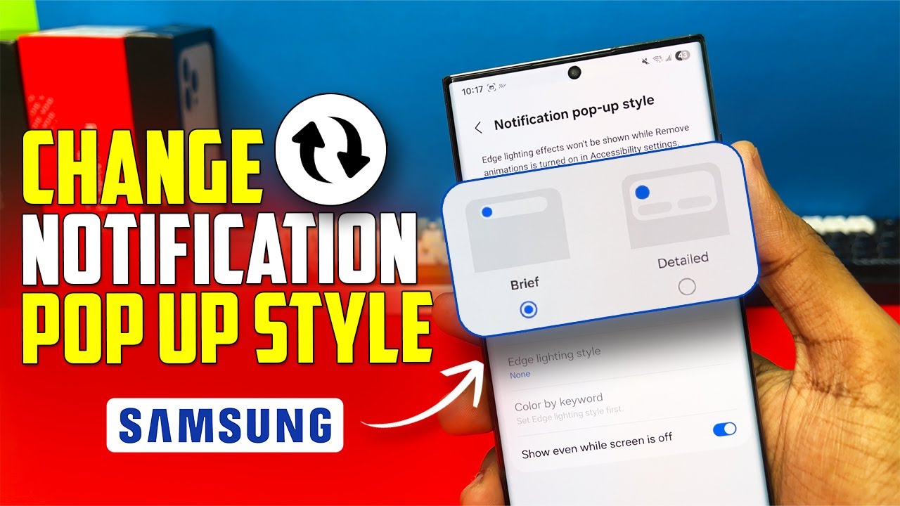 How to Change Notification Pop-Up Style on Samsung Galaxy Phones - YouTube
