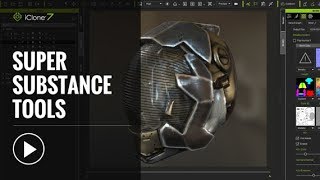 Material Designing using iClone Super Substance Tools – Battle Mech Series Helmet