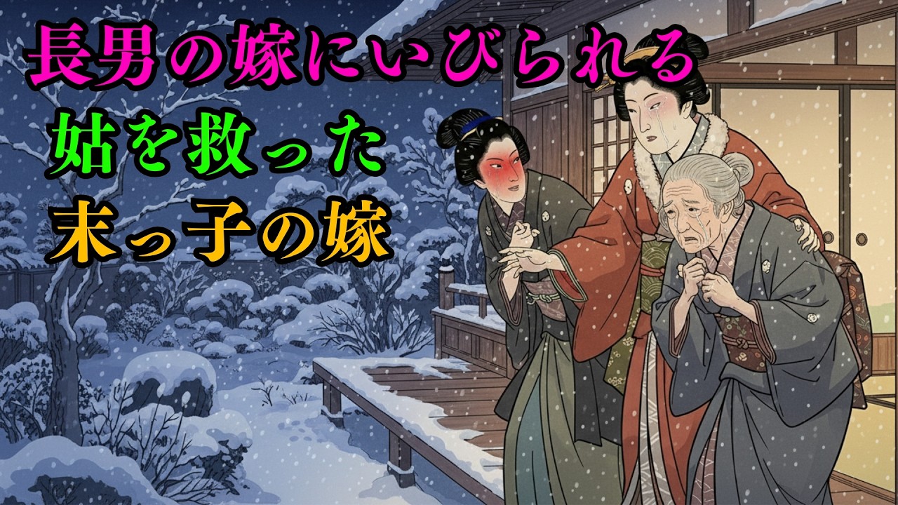 【昔話】長男の嫁に怯えて息もできなかった姑――“賢くてふくよかな嫁”が救った逆転の夜
