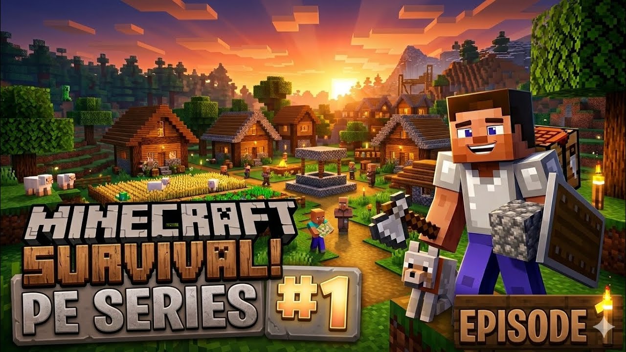 Minecraft PE survival series EP 1|| #minecraft - YouTube
