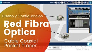 Design and Configuration of an FTTH Fiber Optic Network in Packet Tracer (Coaxial Cable) screenshot 2