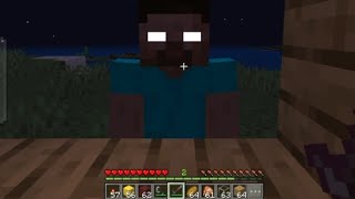 Herobrine in Minecraft horror mod apk in Minecraft#