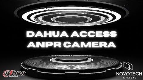 Dahua Access ANPR Camera