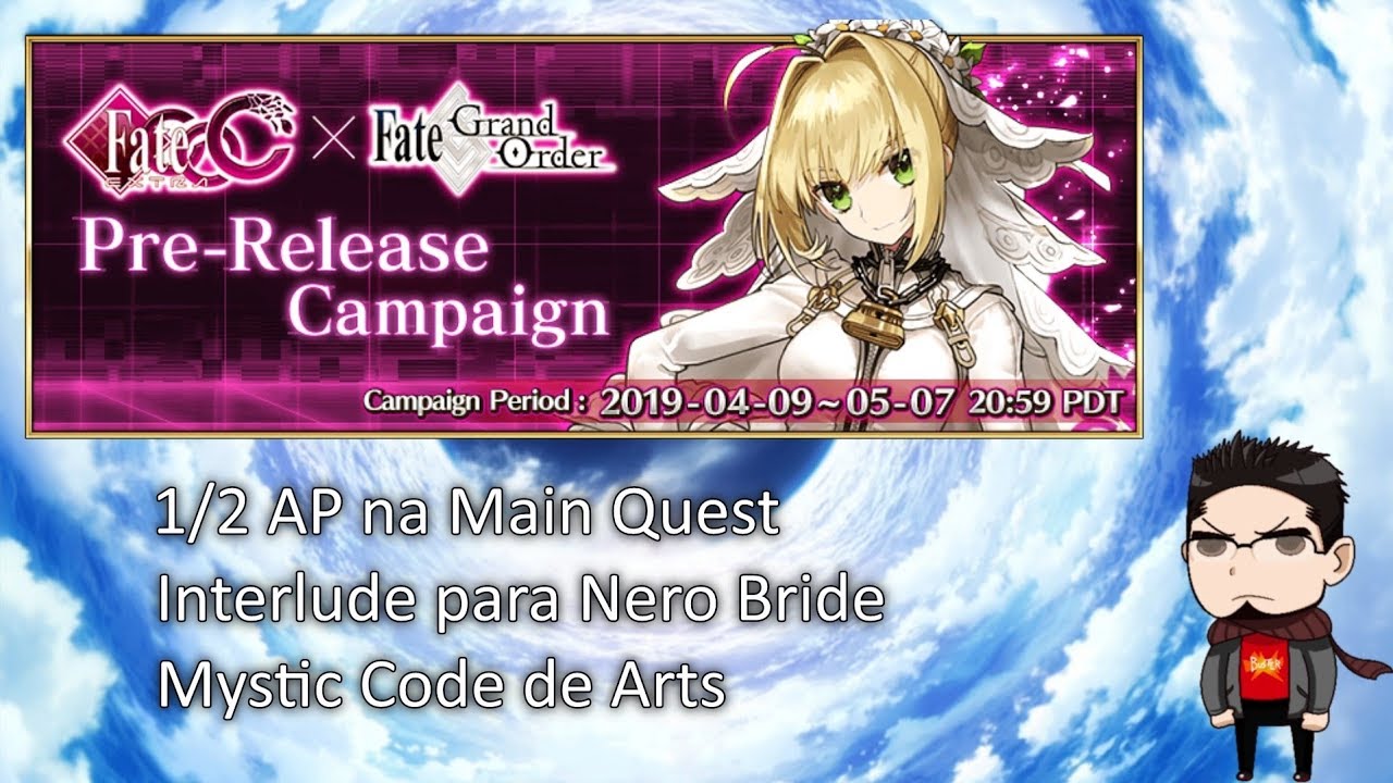[Fate Grand Order] Campanha de Pré Lançamento Fate/EXTRA CCC