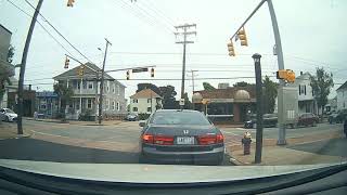 Distracted Driver: Car stops at green light because she was texting  - Cranston, Rhode Island
