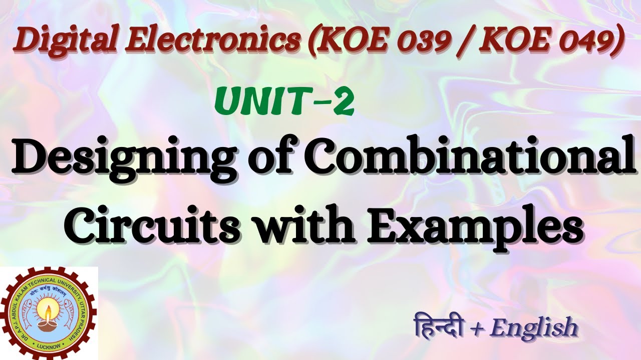 Designing of Combinational Circuits with Examples | Digital Electronics ...