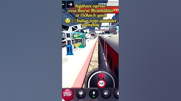 Rajdhani express: cross Hazrat Nizamuddin at 150km/h speed 😲||Indian train simulator gameplay