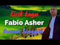 Rumah Singgah - Fabio Asher (Lirik lagu)