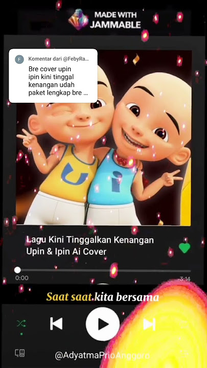 Lirik Lagu Kini Tinggalkan Kenangan Cover @UpinIpinFullMovie 🤓😱#upinipin #tinggalkenangan