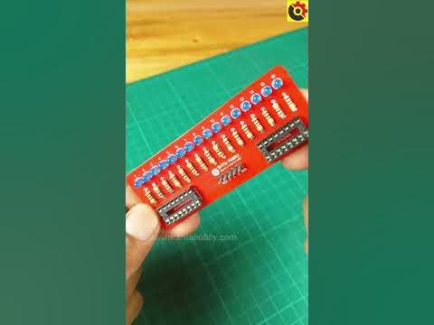 LED chaser PCB with 74HC595 shift registers #sritu_hobby # ... Circuit Diagram