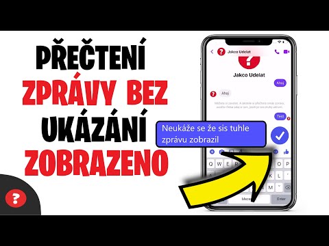 Jak si PŘEČÍST ZPRÁVU na MESSENGERU bez ZOBRAZENÍ | Návod | Telefon / Messenger