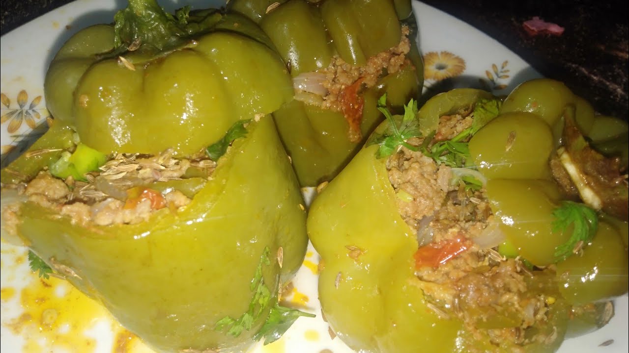 Qeema Bhari Shimla mirch recipe Shimla mirch recipeBell peppers Ka