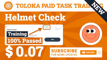 Helmet Check Training Toloka. 0.07$ Per Task, 100% Passed