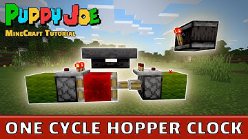 Single Cycle / One Activation Hopper Clock - Minecraft Bedrock Edition 1.16 - Redstone Tutorial