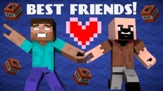 if herobrine and notch were friends minecraft