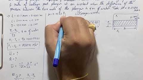 Laminar and Turbulent flow - 7 Numericals on Laminar flow between parallel plates