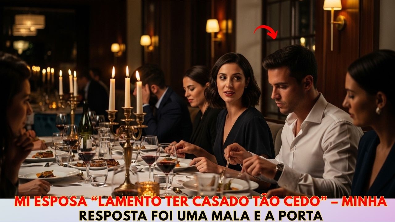 Minha esposa disse às amigas que se casou cedo demais. Eu a corrigi antes que ela terminasse...