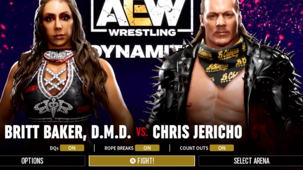 AEW FIGHT FOREVER FULL GAMEPLAY: BRITT BAKER VS CHIRS JERICHO - YouTube