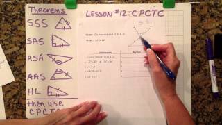 Deborah Neill Geometry  Lesson #12 CPCTC