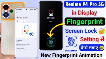Realme P4 Pro Display Fingerprint Lock🔐 Kaise Lagaye | Realme P4 Pro Fingerprint Screen Lock Setting