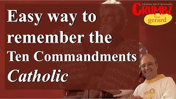 Easy way to remember the Ten Commandments - Catholic | 