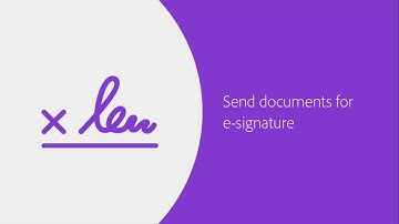 Send documents for e-signature | Adobe Acrobat