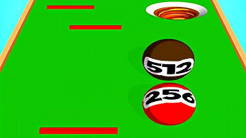 Runner Merge Balls 2048 ! All Levels Gameplay (49-53) android, ios